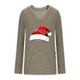 thumbnail image 4 of qucoqpe Women's Christmas Print Pullover, Long Sleeve Shirts for Women Casual Festive Holiday Tops, 4 of 9