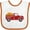 White and Orange, variant on Inktastic Thanksgiving Red Truck Hauling a Giant Pumpkin Boys or Girls Baby Bib