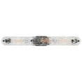 thumbnail image 2 of Nuvo Lighting Glacier 3 Light Vanity Medium Base 60 Watt Matte Black Finish Ice Glass, 2 of 7