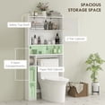 thumbnail image 4 of HOMCOM Over the Toilet Storage Cabinet, Above Toilet Storage Cabinet, White, 4 of 10