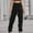 Black, variant on HUPOM Goth Pants Pants For Women Carpenter High Waist Rise Long Slim Straight Black 2XL
