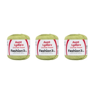 Aunt Lydia Fashion Sage Crochet - 3 Pack of 150y/137m - Cotton