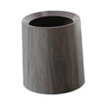 thumbnail image 4 of Bote de basura con de madera, contenedor de basura, cesto de papel higiénico sin tapa para estética de habitación, cesto de basura para entrada, Sin base, 4 of 9
