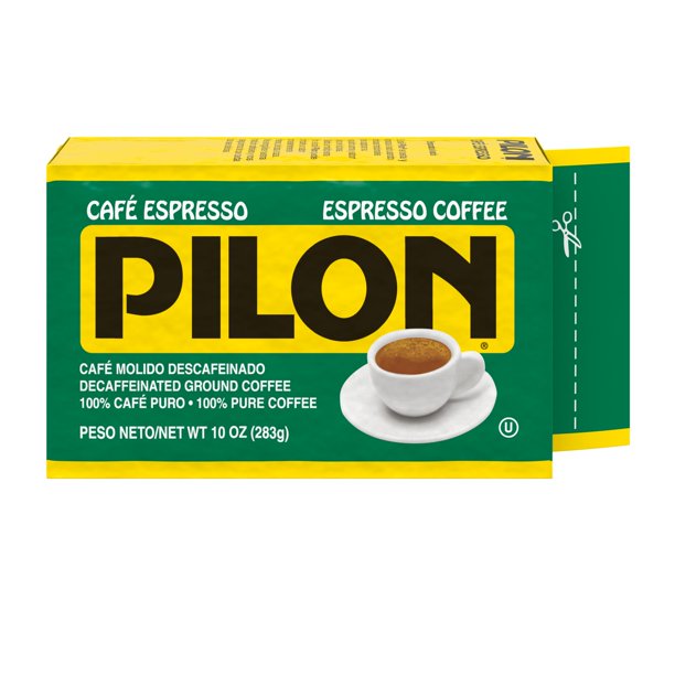 Cafe Pilon Decaffeinated Espresso Ground Coffee, 10 oz