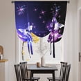 thumbnail image 3 of Purple Butterflies Balloon Curtains 63 Inch Length for Living Room/Bedroom, Modern Abstract Fantasy Gradient Rod Pocket Privacy Door Curtains Decorative Tie Up Shade for Window 52"x63", 3 of 8
