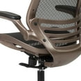 thumbnail image 3 of Mid-Back Transparent Black Mesh Executive Swivel Chair with Melrose Gold Frame and Flip-Up Arms, 3 of 9