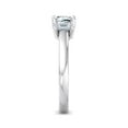 thumbnail image 2 of Earth Jewel 1.6 Ct Cushion Cut Diamond Engagement Ring - Timeless 3 Stone Design with Lab-Created Stones - Crafted in 14K White Gold Plated Setting - Ideal for Engagement and Special Celebrations, 2 of 3