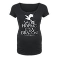 thumbnail image 2 of Bloom Maternity - We're Hoping Its A Dragon - Maternity Scoop Neck T-Shirt, 2 of 7