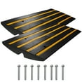 thumbnail image 1 of KFFKFF Incline Ramp, Dual Pack, 2.6" Elevation, Sturdy Rubber Ramps, Robust 33069 lbs Load Bearing Ramp, Threshold Bridge Ramps for Loading Bay Garage Walkway, Comprehensive Ramp Kit, 1 of 9