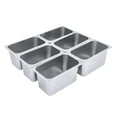 thumbnail image 6 of 6 PACK 1/4 Size 6" Deep Stainless Steel Steam Prep Table Hotel Buffet Food Pans, 6 of 13