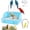 Blue, variant on Budgie Shower Bath Fountain, Automatic Bird Bath with Pump and Adjustable Flow Valve, Indoor Parrot Shower Tub with Running Water Perch, Double-Row Pipe Non-Slip Design for Parakeet Conure (White)
