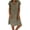 Green, variant on Summer Dresses for Women Casual V Neck Cotton Linen T Shirt Dress Loose Shift Dress Hot Pink