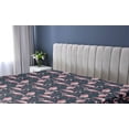 thumbnail image 5 of Ambesonne Exotic Fitted Sheet, Flamingo Tropical Atmophere, Twin Size, Pale Pink Dark Sky Blue, 5 of 5