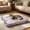 thumbnail image 5 of Pet Mat Thick Ruffled Fleece Soft Warm Washable Pink XS 9.8 Inch All Season Use Non-slip Sleeping Pad for Small Kitten Puppy Indoor Cats Dogs 1 Pack Portable Cozy Nest Blanket for Pet Rest, 5 of 5