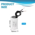 thumbnail image 2 of Capacitor Uxcell 4uF CBB60, 2 Pcs, 450V, 50Hz/60Hz, para compresores y bombas, blanco, 2 of 6