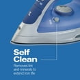 thumbnail image 6 of Hamilton Beach Durathon Clothing Iron, Steam Iron for Clothes with Durathon Nonstick Soleplate & Retractable Cord, Blue, 6 of 9