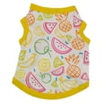 thumbnail image 6 of Fruit Print Pet Clothes - Round Neck Cloth - Sunflower Pattern Pet T-shirt - for Teddy, 6 of 8