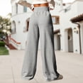 thumbnail image 4 of Pantalón de pierna recta para mujer pantalón de tubo recto cómodo pantalones largos informales ropa de calle, 4 of 6