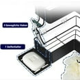 thumbnail image 3 of Estante de ducha con ganchos, organizador adhesivo sin perforaciones, resistente al óxido y al agua, almacenamiento multiusos para baño y cocina (2 piezas), 3 of 6