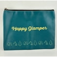 thumbnail image 4 of Canvas Zipper Pouch Makeup Bag 8X10 HAPPY GLAMPER Travel Cosmetic Organizer, 4 of 4