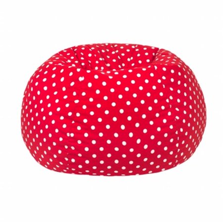 Hudson Industries 30014081907 Polka Dot Print Bean Bag - Red & White