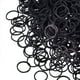thumbnail image 2 of Mini bandas de goma, bandas elásticas suaves negras para cabello de niños, trenzas, peinado de boda y más (paquete de 1000) Xemadio ZFFLD130, 2 of 6
