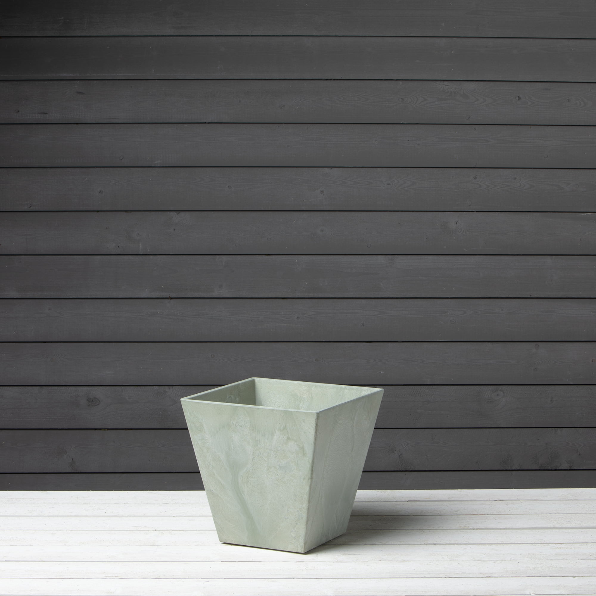 Root & Vessel Ella Square Planter, Mint, 12"
