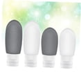 thumbnail image 3 of OULII 4pcs Travel Lotion Bottle Set with Heart Shape Silicone for Daily Life, 3 of 8