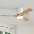 thumbnail image 4 of Sofucor 42-Inch Flush Mount Ceiling Fan with LED Light and Remote Control, Dimmable, ETL Certified, 4 of 16