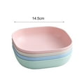 thumbnail image 7 of Zhaomeidaxi 4Pcs Square Salad Bowl Wheat Straw Pasta Bowls Lightweight Food Serving Bowls Party Snack Dish for Soup Dessert Rice, 7 of 7