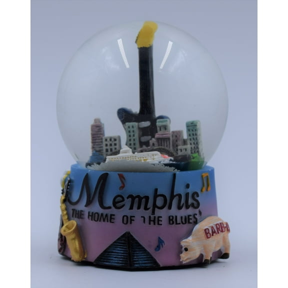 Memphis Tennessee Colorful Snow Globe 65mm