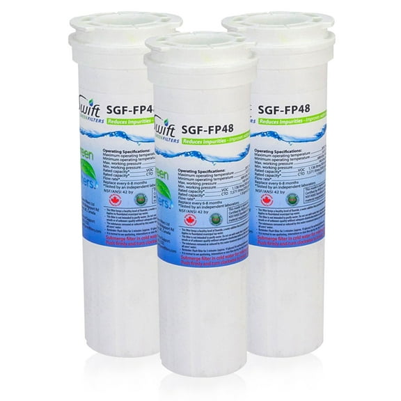 Swift Green Filters SGF-FP48 Replacement for Fisher & Paykel 836848 Refrigerators Water Filters (Pack of 3)