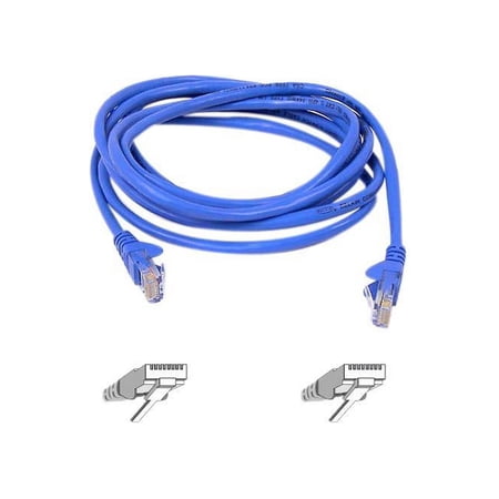 UPC: 0722868494134 | Belkin A3L9002-25-BLUS 25 ft. Cat 6 Blue Premium Snagless Patch Cable