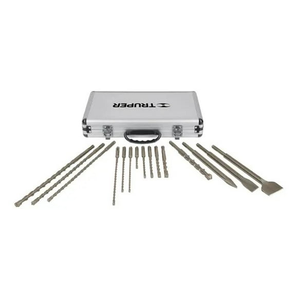 Juego Brocas Y Cinceles Sds Plus Estuche 15pz Truper 11897 Truper JSDS-15