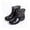 Multicolor, variant on Women's Dot PVC Ankle Rain Boots, Glossy Surface Slip-On Design, Waterproof Lightweight Short Wellies