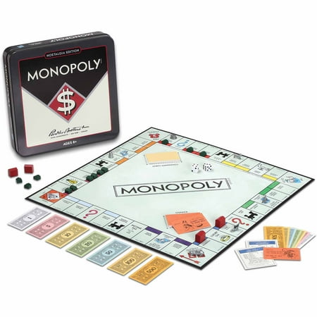 Winning Solutions Monopoly Tin Board Game Nostalgia Edition