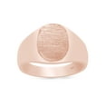 thumbnail image 2 of AFFY Engravable Men's Signet Ring In 14K Rose Gold Plated 925 Sterling Silver Gift For Mens, Ring Size 11, 2 of 3