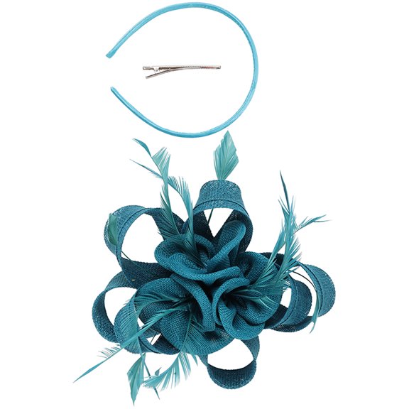 unbranded Tea Party Hat Wedding Prom Headband Hair Clip Fascinator Headband for Women