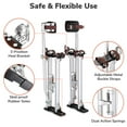 thumbnail image 4 of Yescom Drywall Stilts 24"-40" Adjustable Aluminum Tool Stilt with Leg Pads Protection for Painting Painter Taping Silver YES0483, 4 of 11