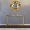 thumbnail image 2 of Pemberly Row Contemporary Gold Foil Glass Top Console Table, 2 of 3