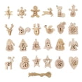 thumbnail image 4 of Calendario de Adviento de Navidad de cuenta regresiva de madera, números 1-25, colgantes de madera para fiesta de Navidad, etiquetas colgantes para regalo de niños, Año Nuevo, 4 of 4