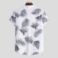 thumbnail image 5 of POTETI Mens Shirts Beach Plus Size Hawaiian Short Sleeve Button up Shirts, 5 of 9