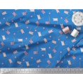 thumbnail image 3 of Soimoi Blue Poly Georgette Fabric Anchor Hook & Small Country Flag Print Sewing Fabric Yard 52 Inch Wide, 3 of 3