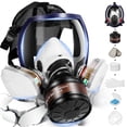 thumbnail image 1 of Máscara respiratoria, máscaras antigás de supervivencia nuclear y química, respirador antigás con filtros de carbón activado., 1 of 6