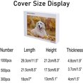 thumbnail image 2 of 1000 PCS Jigsaw Puzzles, 29.5" x 19.7" Artwork Gift for Adults Teens Golden Retriever Laying on Autumn Leafs Wooden Puzzle Games, 2 of 6