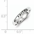 thumbnail image 2 of 925 Sterling Silver Vintage Faith Ring Religious, 2 of 6
