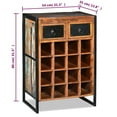 thumbnail image 2 of vidaXL Wine Rack for 16 Bottles Solid Reclaimed Wood, 2 of 12