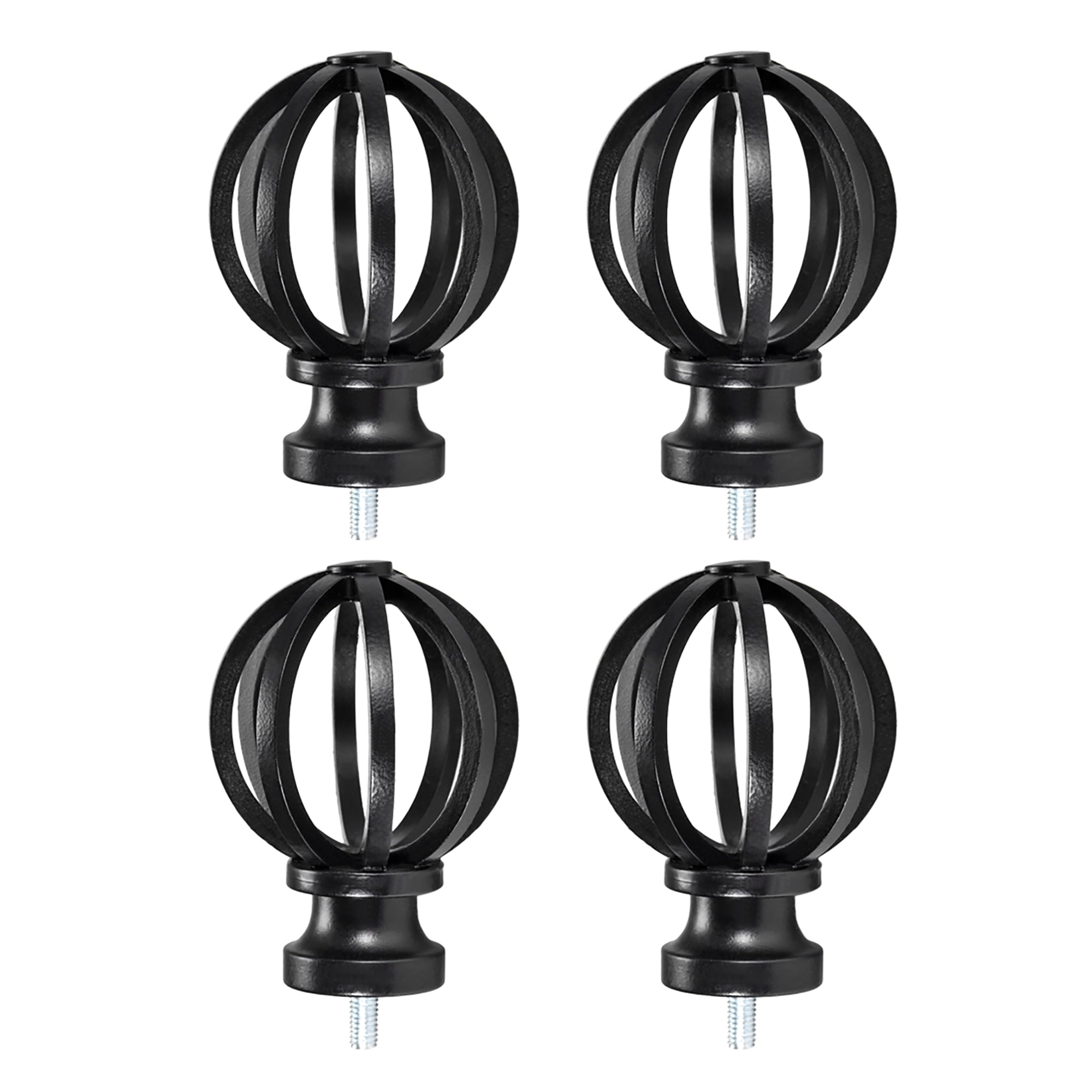 Curtain Rod Finials Plastic End,Fit For 15.8mm Diameter (Max.) Rod