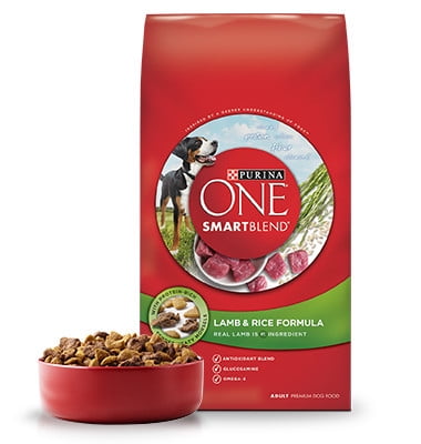 Purina ONE SmartBlend Lamb & Rice Formula Adult Premium Dog Food, 18 Lb.