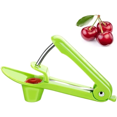 Cherry Pitter Olive Seed Squeeze Tool Handheld Stoner Remover Corer Kitchen Red